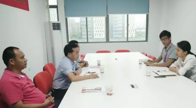 廣西梧州市長洲區商務局領導帶隊考察東方龍商務深圳分公司，交流政府委托招商合作