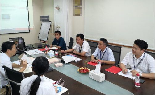 陪同政府園區赴新型建筑材料投資選址項目方對接考察，增進低碳經濟發展