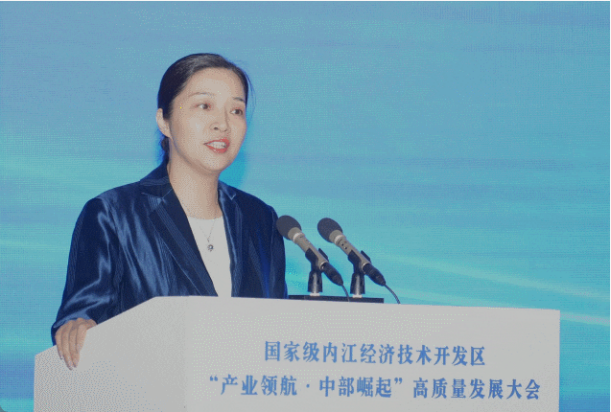 集團董事長陳谷音受邀參加國家級內(nèi)江經(jīng)濟技術(shù)開發(fā)區(qū)“產(chǎn)業(yè)領(lǐng)航·中部崛起”高質(zhì)量發(fā)展大會